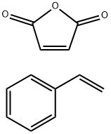 2,5-呋喃二酮、乙烯基苯的聚合物钠盐 结构式