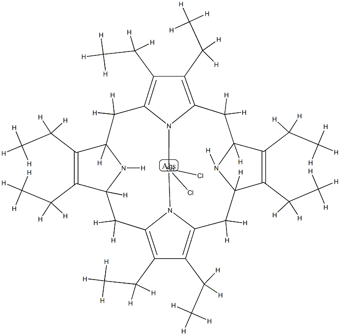 八乙基卟吩二氯化锡 结构式