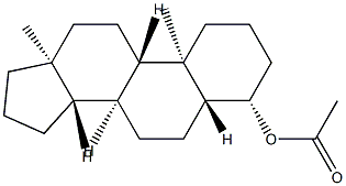 4β-Acetoxy-5α-androstane Structure