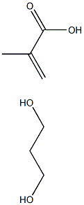 Poly(propylene glycol) dimethacrylate Structure