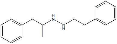 1-(α-Methylphenethyl)-2-phenethylhydrazine Structure