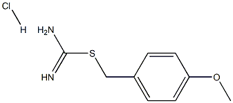 Carbamimidothioicacid, (4-methoxyphenyl)methyl ester, hydrochloride (1:1) Struktur