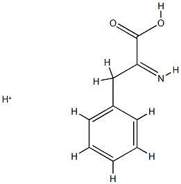 Benzenepropanoic  acid,  -alpha--imino-,  conjugate  monoacid  (9CI) Struktur
