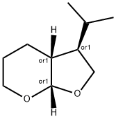 4H-Furo[2,3-b]pyran,hexahydro-3-(1-methylethyl)-,(3R,3aR,7aS)-rel-(9CI) Struktur