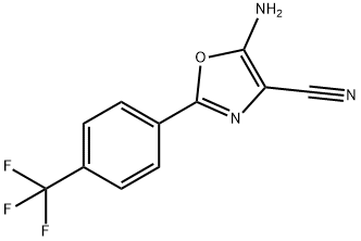 5-Amino-2-(4-trifluoromethyl-phenyl)-oxazole-4-carbonitrile Structure