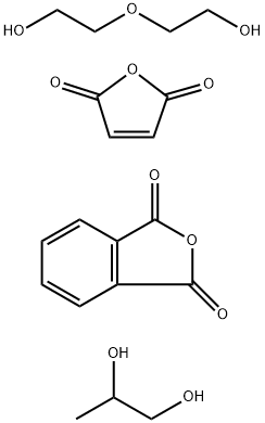 1,3-Isobenzofurandione, polymer with 2,5-furandione, 2,2-oxybisethanol and 1,2-propanediol Struktur