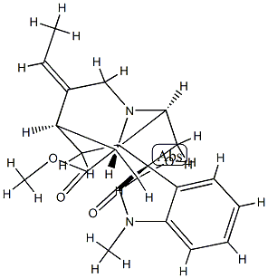 Voachalotine oxindole Struktur