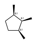 (1α,2α,3α)-1,2,3-Trimethylcyclopentane,2613-69-6,结构式