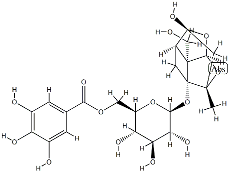 Debenzoylgalloylpaeoniflorin Structure