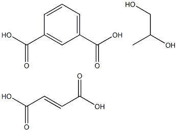 1,3-Benzenedicarboxylic acid, polymer with (E)-2-butenedioic acid and 1,2-propanediol Struktur