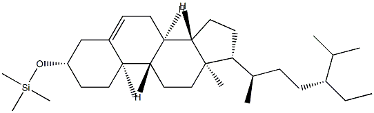 Stigmast-5-en-3β-yl (trimethylsilyl) ether 结构式