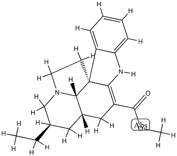 (5α,12R,19α)-2,3-Didehydro-7α-ethyl-20,21-dinoraspidospermidine-3-carboxylic acid methyl ester Structure