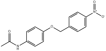 N-(4-((4-硝基苯甲基)氧代)苯基)醋胺石, 26258-24-2, 结构式