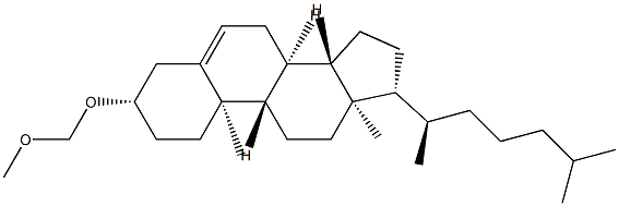 ホルムアルデヒドメチル3β-コレステリルアセタール 化学構造式