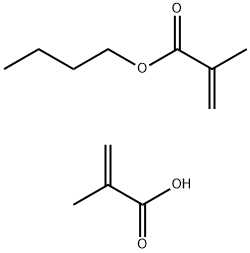 2-甲基丙烯酸与2-甲基丙烯酸丁酯的共聚物, 26284-14-0, 结构式
