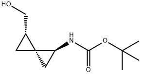 Carbamic acid, [(1S,3R,4S)-4-(hydroxymethyl)spiro[2.2]pentyl]-, 1,1- Struktur