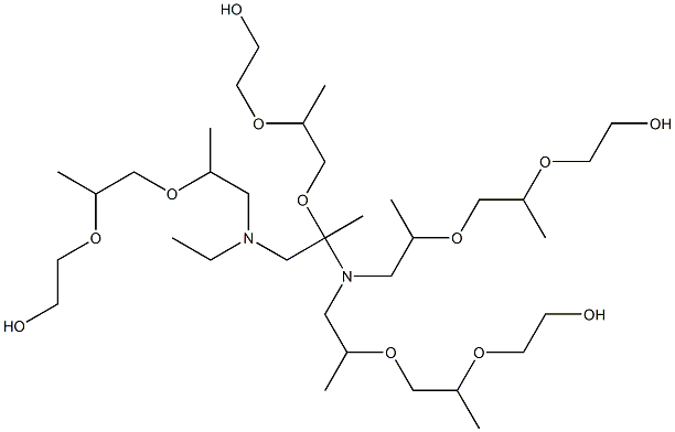 甲基环氧乙烷与1,2,-乙二胺和环氧乙烷的聚合物,26316-40-5,结构式