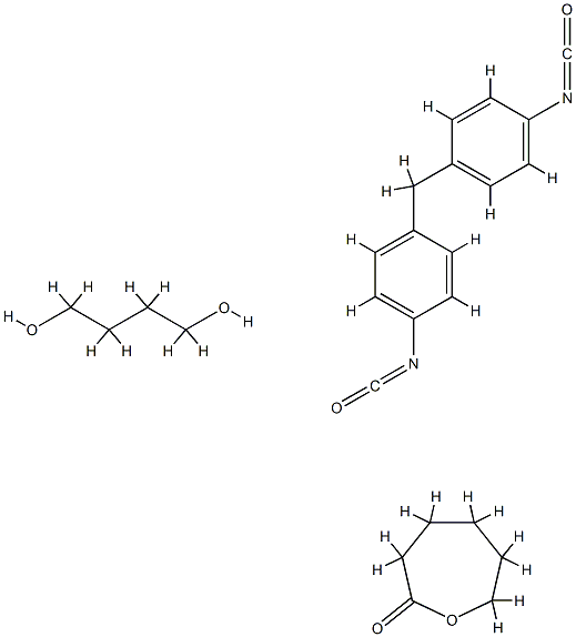 2-Oxepanone, polymer with 1,4-butanediol and 1,1-methylenebis4-isocyanatobenzene Structure
