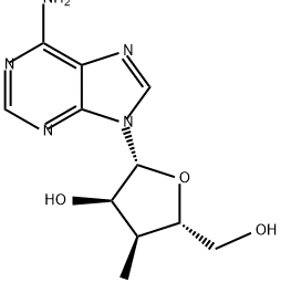 3'-Deoxy-3'--C-methyladenosine Structure