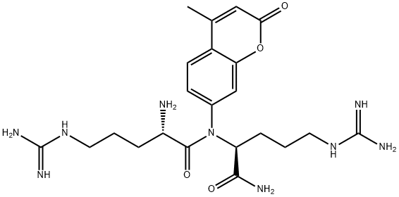 H-ARG-ARG-AMC . 3HCL Structure