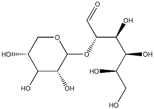 2-O-(β-D-Xylopyranosyl)-D-glucose Structure