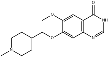 6-Methoxy-7-[(1-methylpiperidin-4-yl)methoxy]-3,4-dihydroquinazolin-4-one Structure