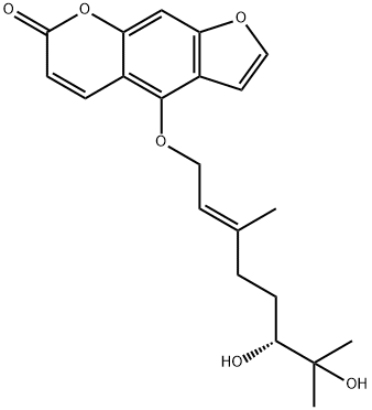 6,7-ジヒドロキシベルガモッチン 化学構造式