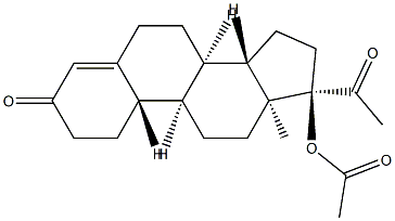 GESTONORONE ACETATE:17ALPHA-ACETOXY-19-NORPREGN-4-EN-3,20-DIONE Struktur