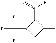 1-Cyclobutene-1-carbonyl fluoride, 2-methyl-4-(trifluoromethyl)- (6CI,8CI) 结构式
