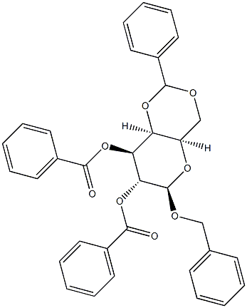 Benzyl 4-O,6-O-benzylidene-β-D-galactopyranoside dibenzoate Structure