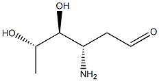 3-アミノ-2,3,6-トリデオキシ-L-lyxo-ヘキソース 化学構造式