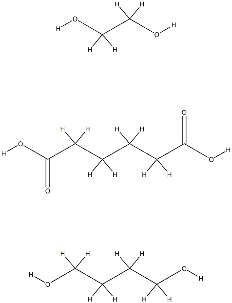 己二酸与1,4-丁二醇和1,2-乙二醇的聚合物, 26570-73-0, 结构式