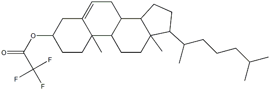 Cholest-5-en-3β-ol trifluoroacetate 结构式