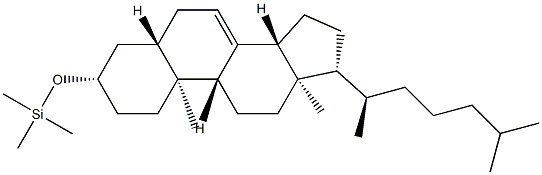 Lathosterol TMS Struktur