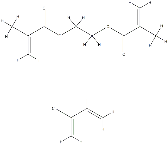 2-甲基丙烯酸-1,2-亚乙(基)酯与2-氯-1,3-丁二烯的聚合物,26655-06-1,结构式