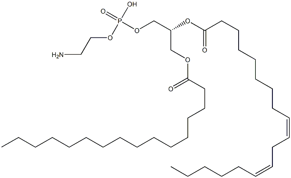1-Palmitoyl-2-linoleoyl PE Struktur