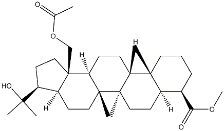 (4R)-28-Acetyloxy-22-hydroxyhopan-23-oic acid Struktur