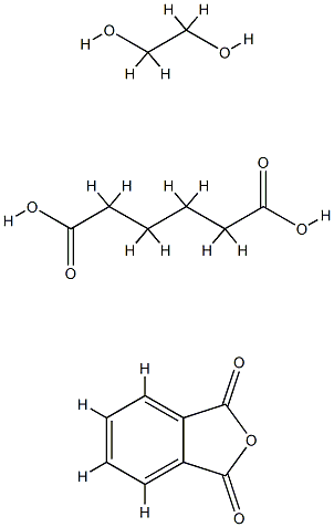 己二酸与1,2-乙二醇和1,3-异苯并呋喃二酮的聚合物, 26780-60-9, 结构式