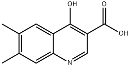 3-Quinolinecarboxylicacid,4-hydroxy-6,7-dimethyl-(8CI) Structure