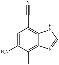 1H-Benzimidazole-4-carbonitrile,6-amino-7-methyl-(9CI) Structure
