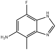 1H-Benzimidazol-5-amine,7-fluoro-4-methyl-(9CI) Struktur