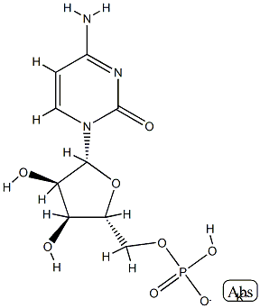 聚胞苷酸(5')钾盐 结构式