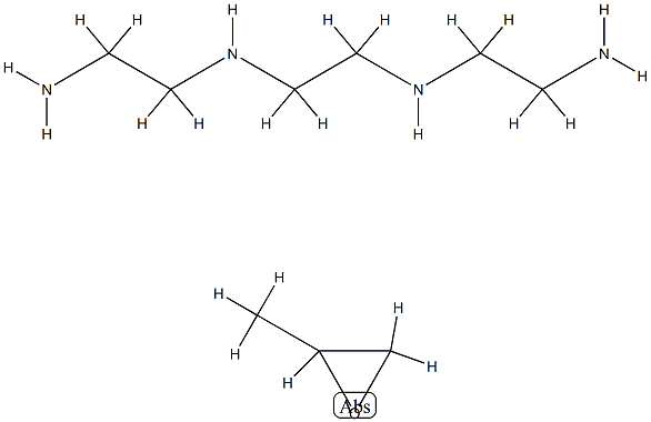 甲基环氧乙烷与N,N'-双(2-氨乙基)-1,2-乙二胺的聚合物,26950-63-0,结构式