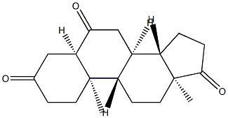 5β-Androstane-3,6,17-trione Structure