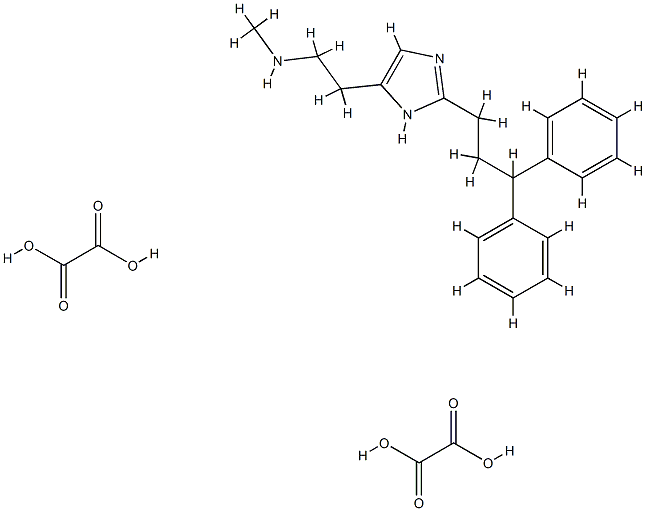 N-METHYL-2-[2-(3,3-DIPHENYLPROPYL)-1H-IMIDAZOL -4-YL]-ETHANAMINE 二草酸盐 结构式