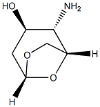 beta-D-arabino-Hexopyranose, 4-amino-1,6-anhydro-2,4-dideoxy- (9CI) Structure