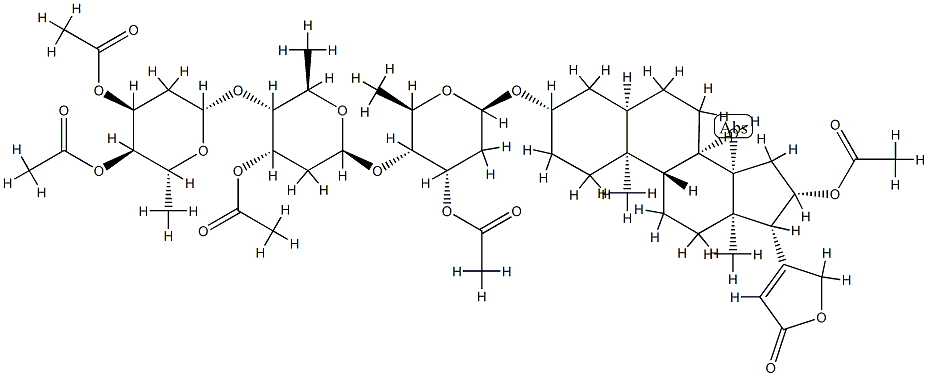 gitoxin pentaacetate Structure