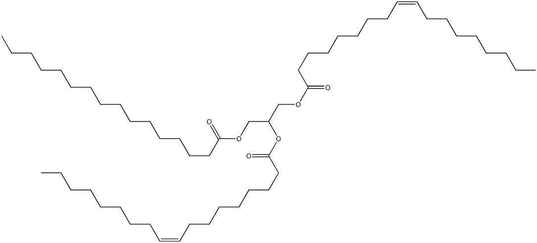 1,2-dioleoyl-3-palmitoylglycerol Structure