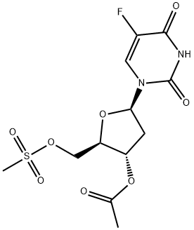 2'-Deoxy-5-fluorouridine 5'-methanesulfonate 3'-acetate Struktur