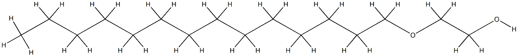 肉豆蔻醇聚醚-2,27306-79-2,结构式